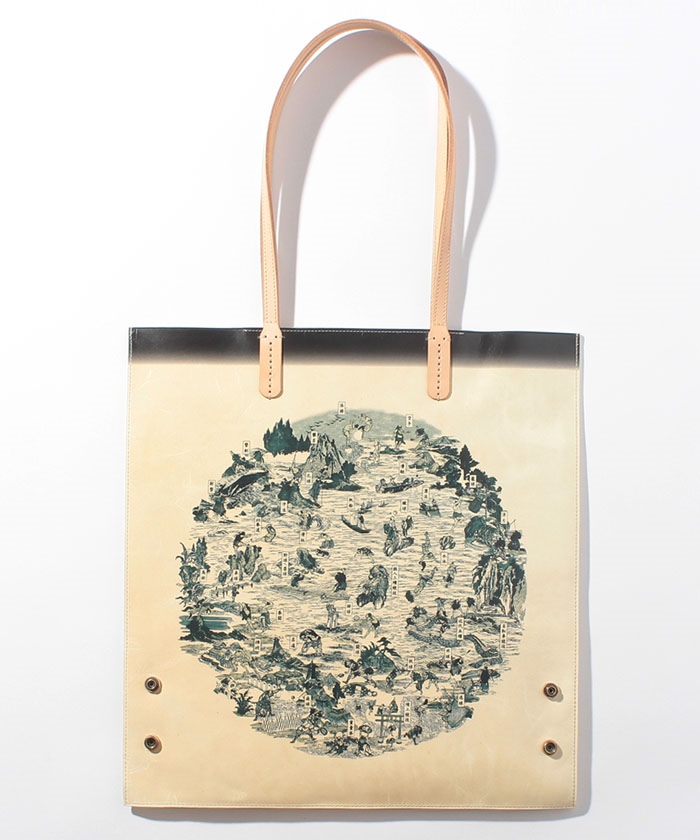 競い文字スクエアトートバッグ｜創悦