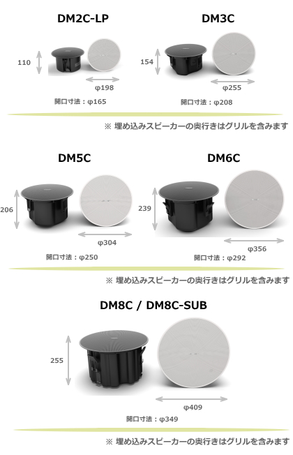 DM8C-Sub-W】BOSE 天井埋込型 サブウーファー ホワイト DesignMax