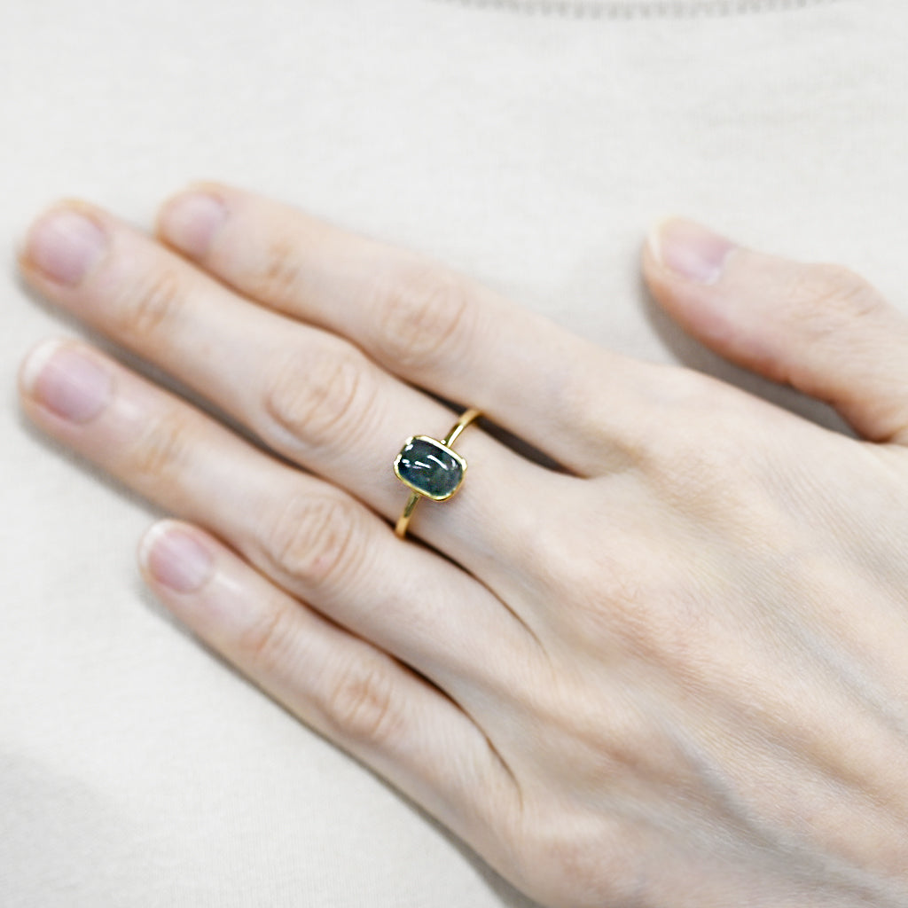 1点物 グランディディエライトリング13号【K18YG】 – sowi