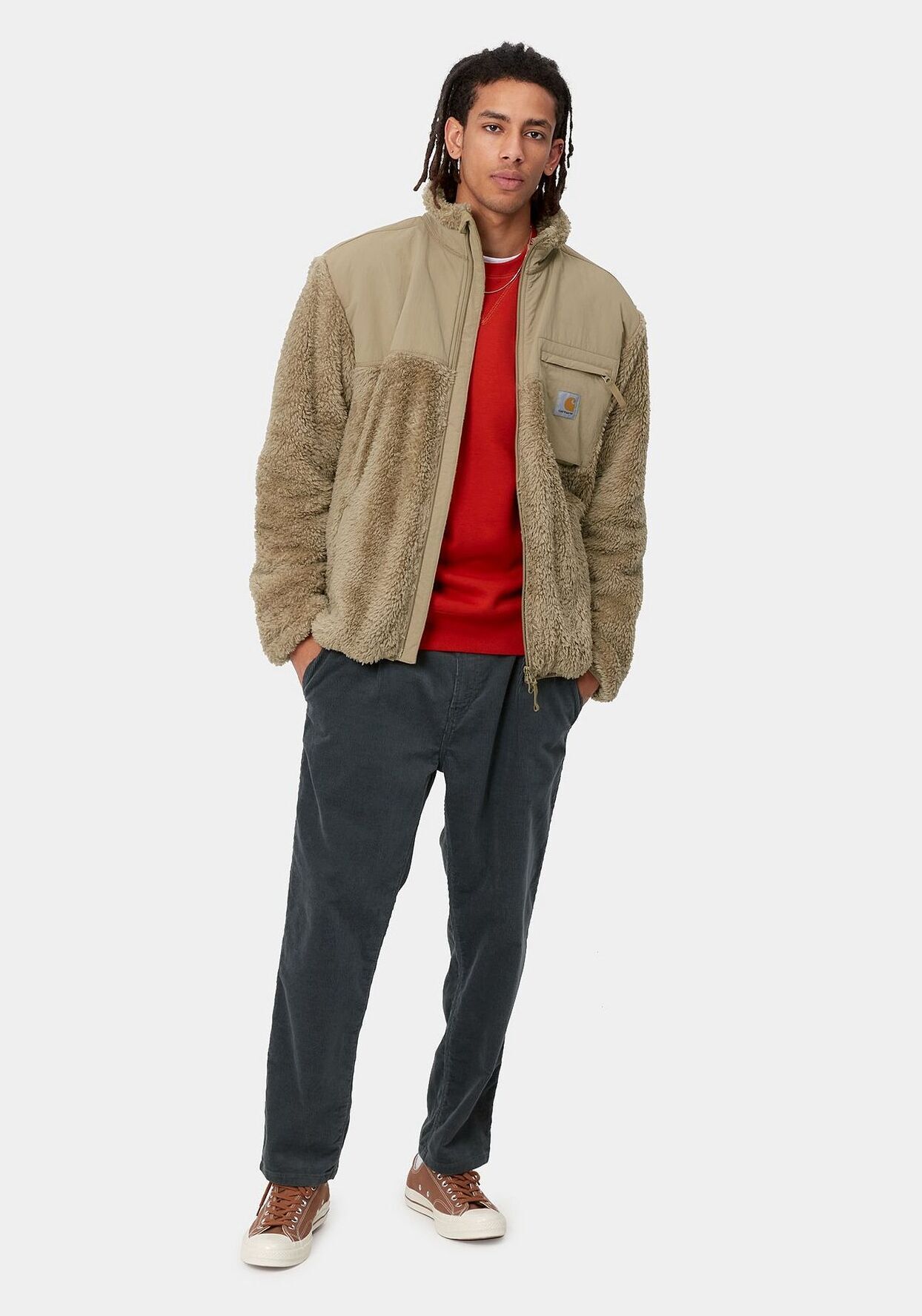 JACKSON SWEAT JACKET フリースジャケット-カーハート ダブルアイピー