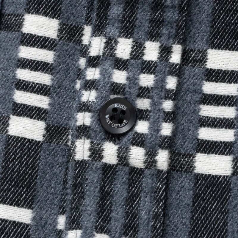 C/R FLANNEL GRAY CHECK SHIRT チェックネルシャツ-ラッツ 通販 RATS
