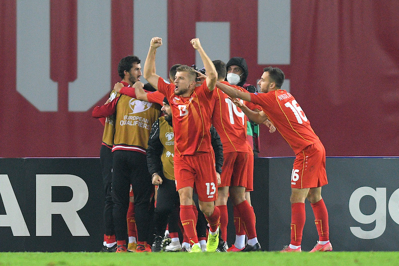 北マケドニア代表、史上初のEURO出場決定！…主将の37歳FWパンデフが値