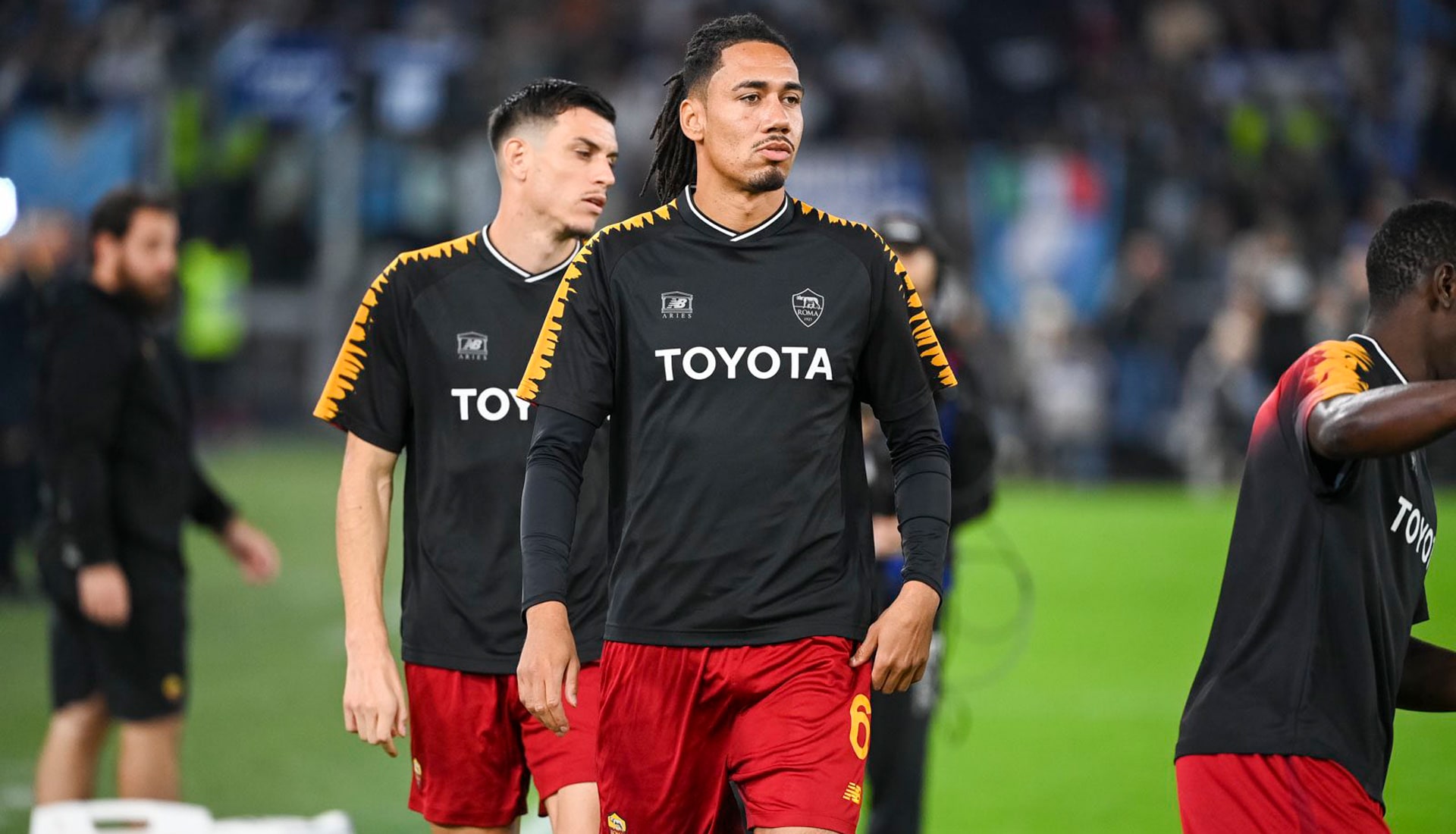 Roma Debut Their Aries Prematch Shirt Ahead Of Lazio Clash