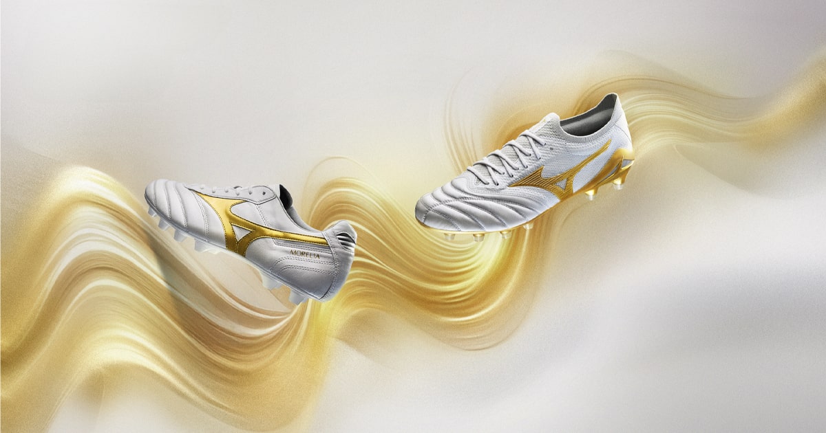 Mizuno's 'Bright Gold' Pack Elevates Heritage with a Luxe Finish