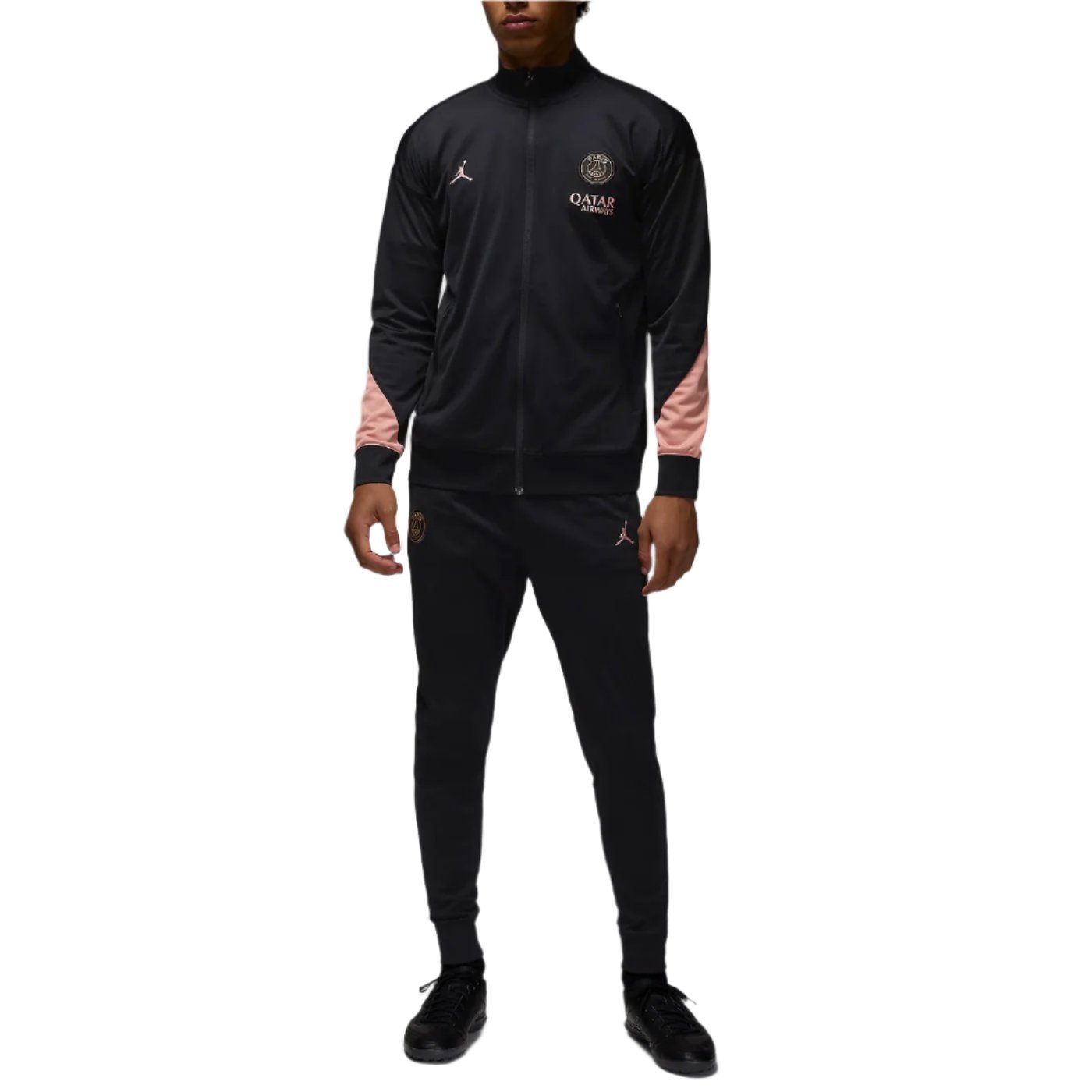 Jordan x PSG black UCL training presentation tracksuit 2024/25