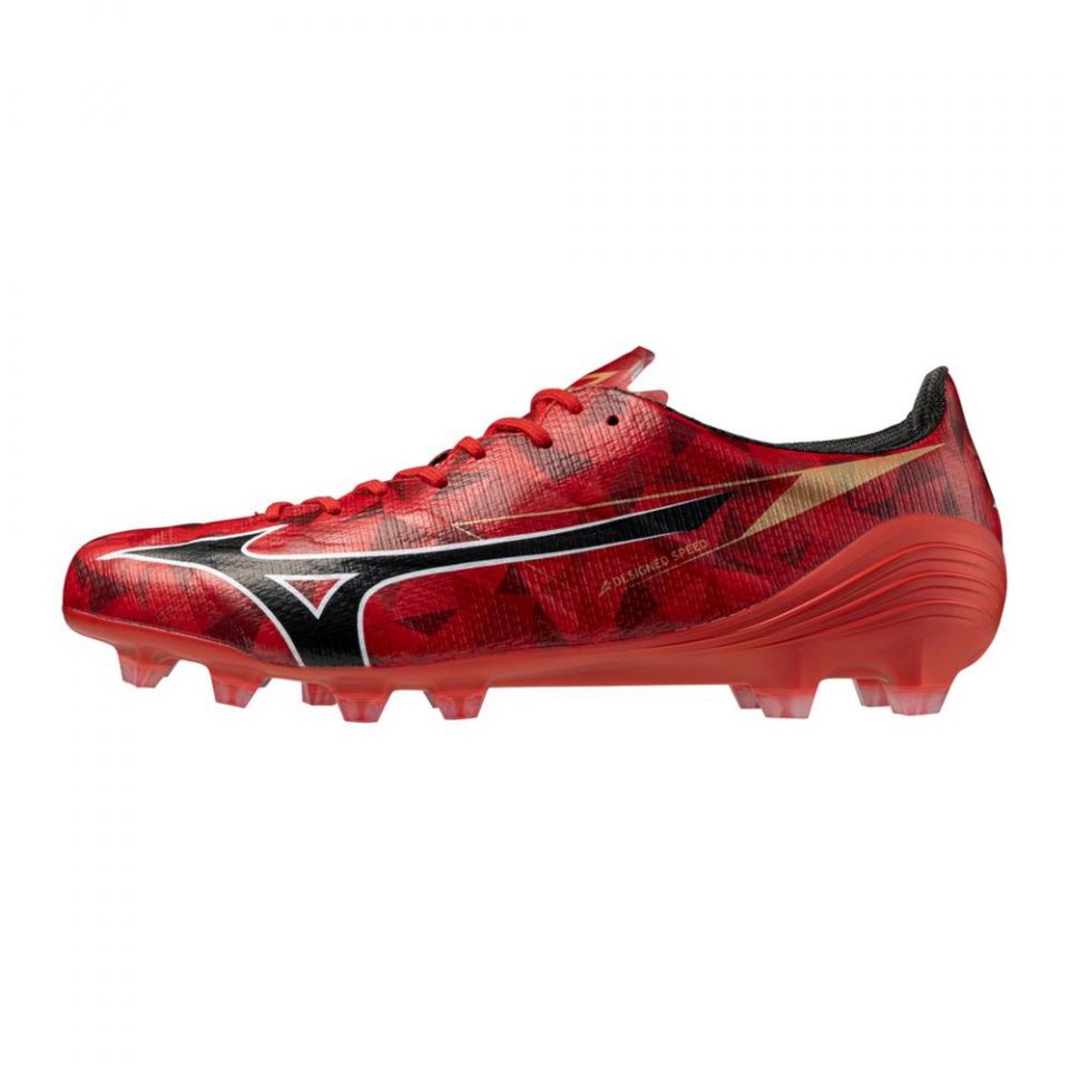 Mizuno Alpha II Japan FG Soccer Cleats | Ruby Red Pack