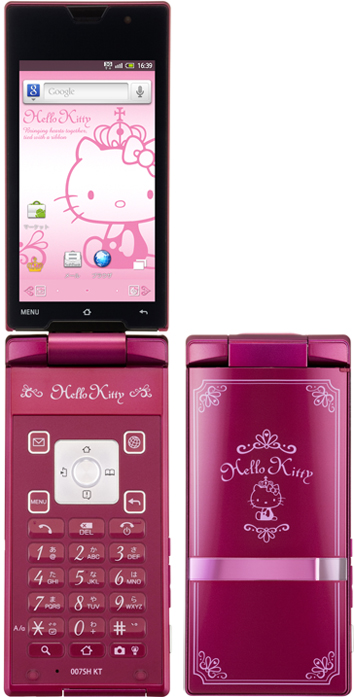 ハローキティデザインのテンキー搭載スマートフォン「SoftBank 007SH