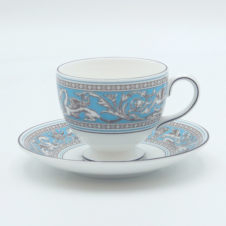 ウェッジウッド フロレンティーンターコイズ ティーカップ&ソーサー