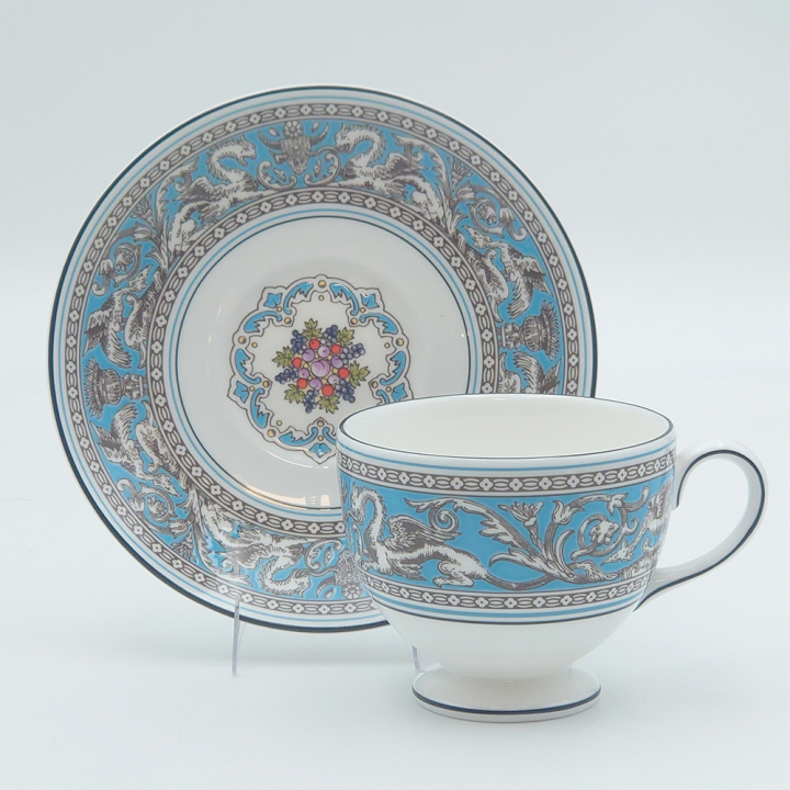 ウェッジウッド フロレンティーンターコイズ ティーカップ&ソーサー