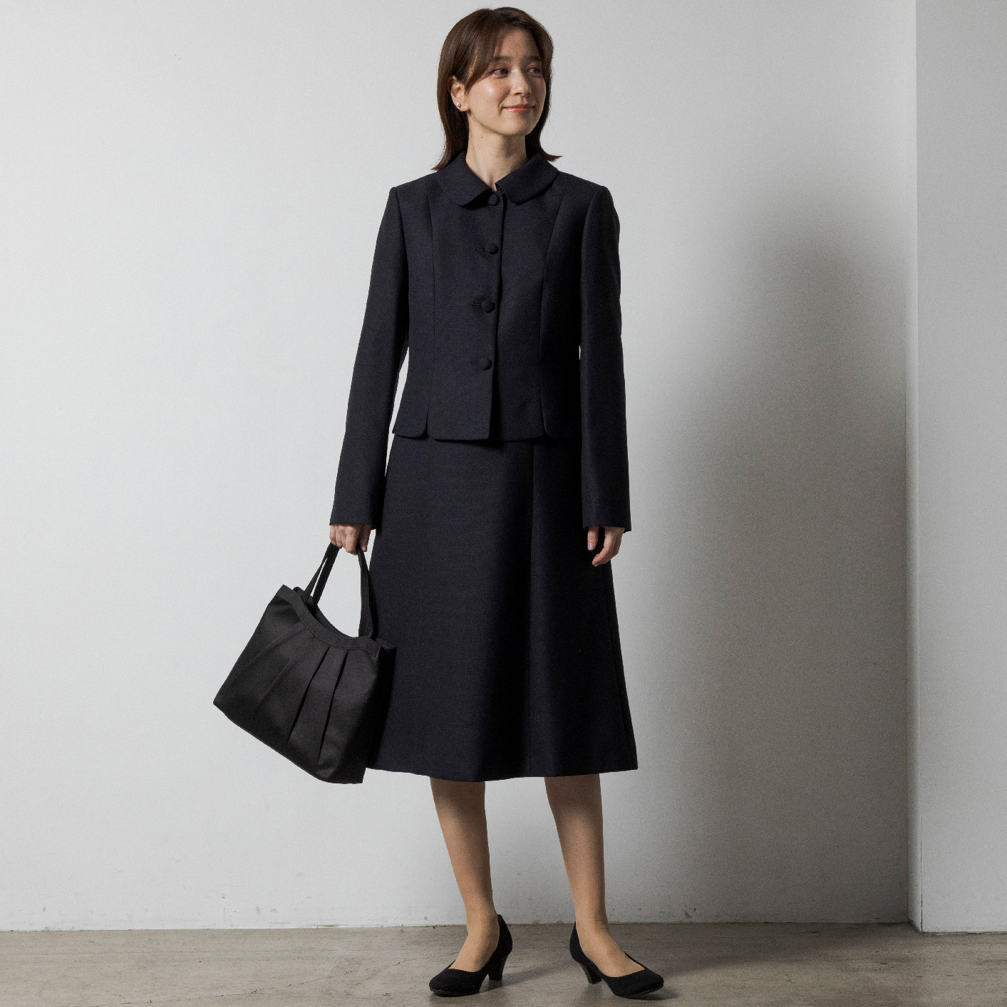 お受験スーツ(0103681)サイズ7号・ネイビー｜東京ソワールアウトレット