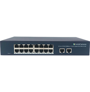 SolidCamera PH-1602】16ポート PoE HUB - ソリッドカメラ