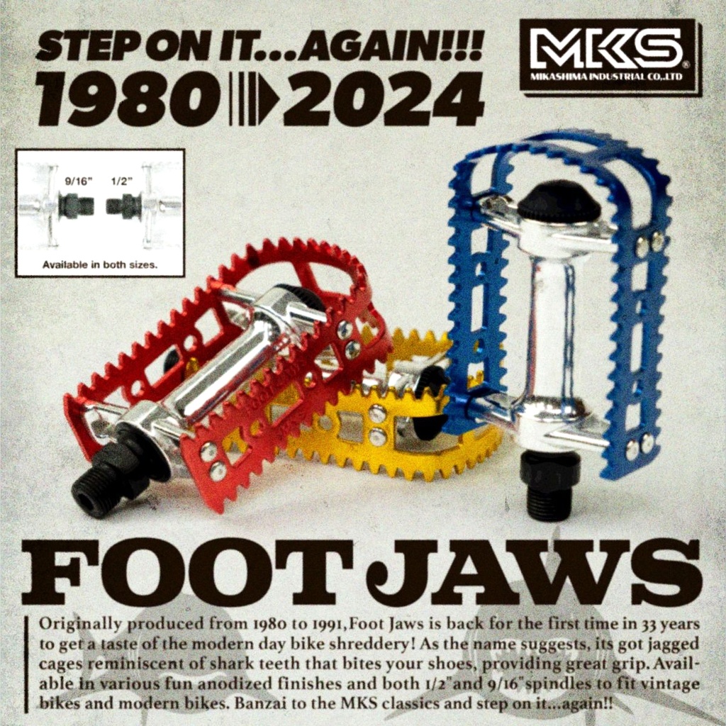 MKS Pedals BM-10 Foot Jaws 9/16