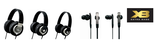 迫力の重低音再生を実現する、ヘッドホン「エクストラベースシリーズ