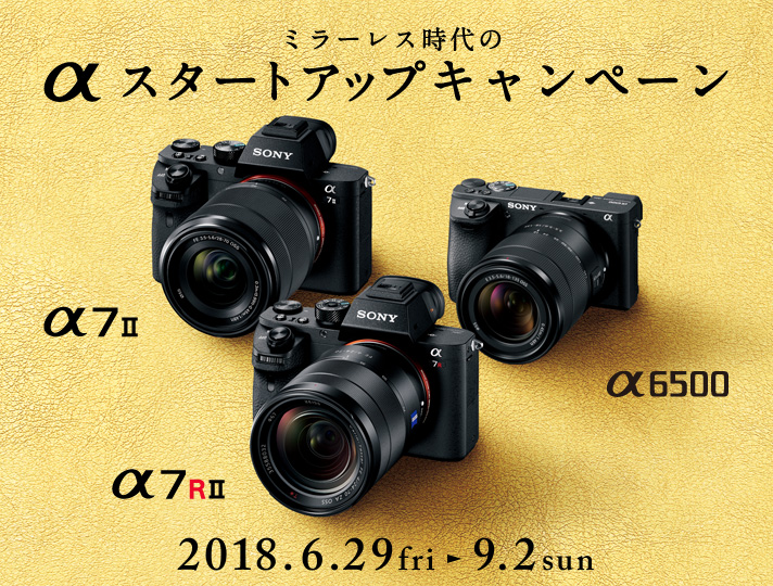 ミラーレス時代のαスタートアップキャンペーン | ソニー