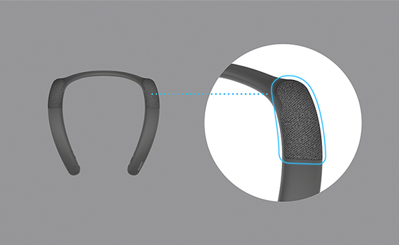 SRS-NB10 特長 : 高音質 | アクティブスピーカー／ネックスピーカー