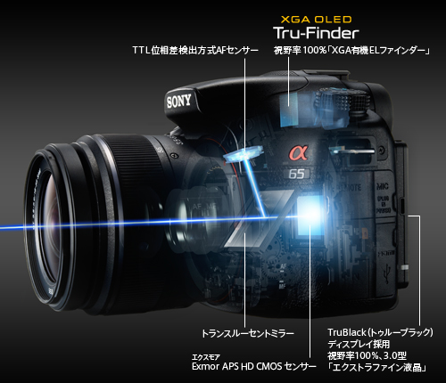 α65 特長 : 圧倒的なレスポンス | デジタル一眼カメラα（アルファ