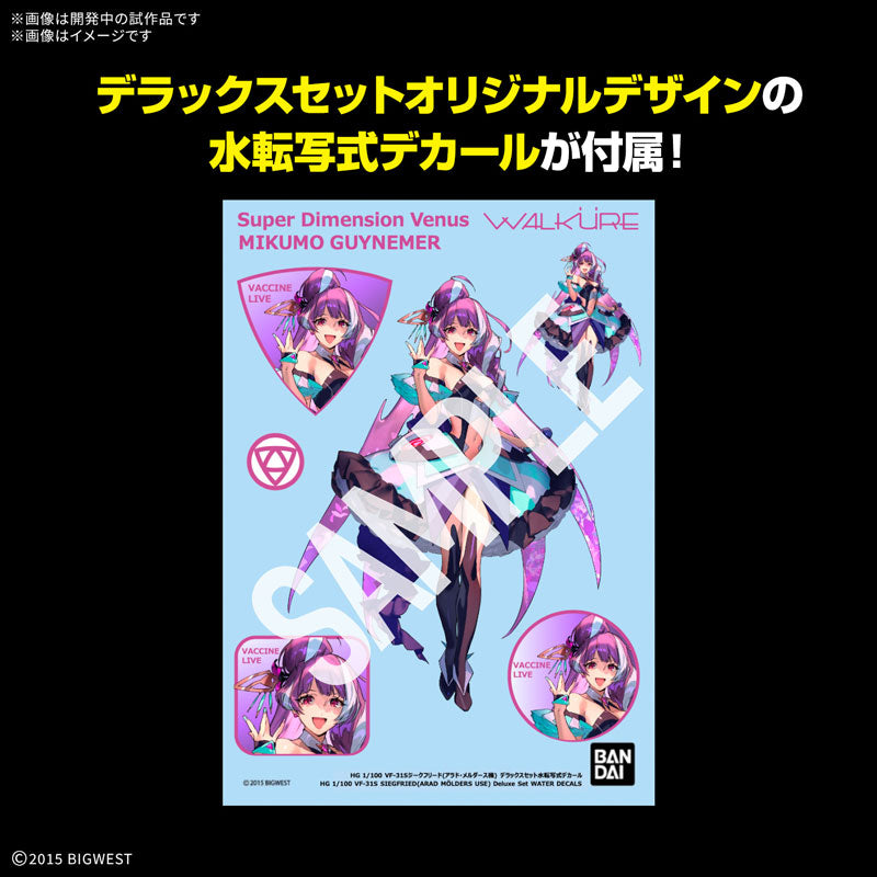 HG VF-31S ジークフリード (アラド・メルダース機)DXセット 1/100