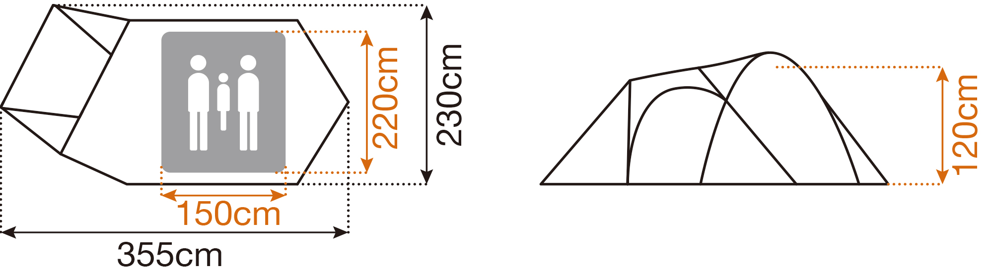 アメニティドームM サイズ | そらのしたスタイル