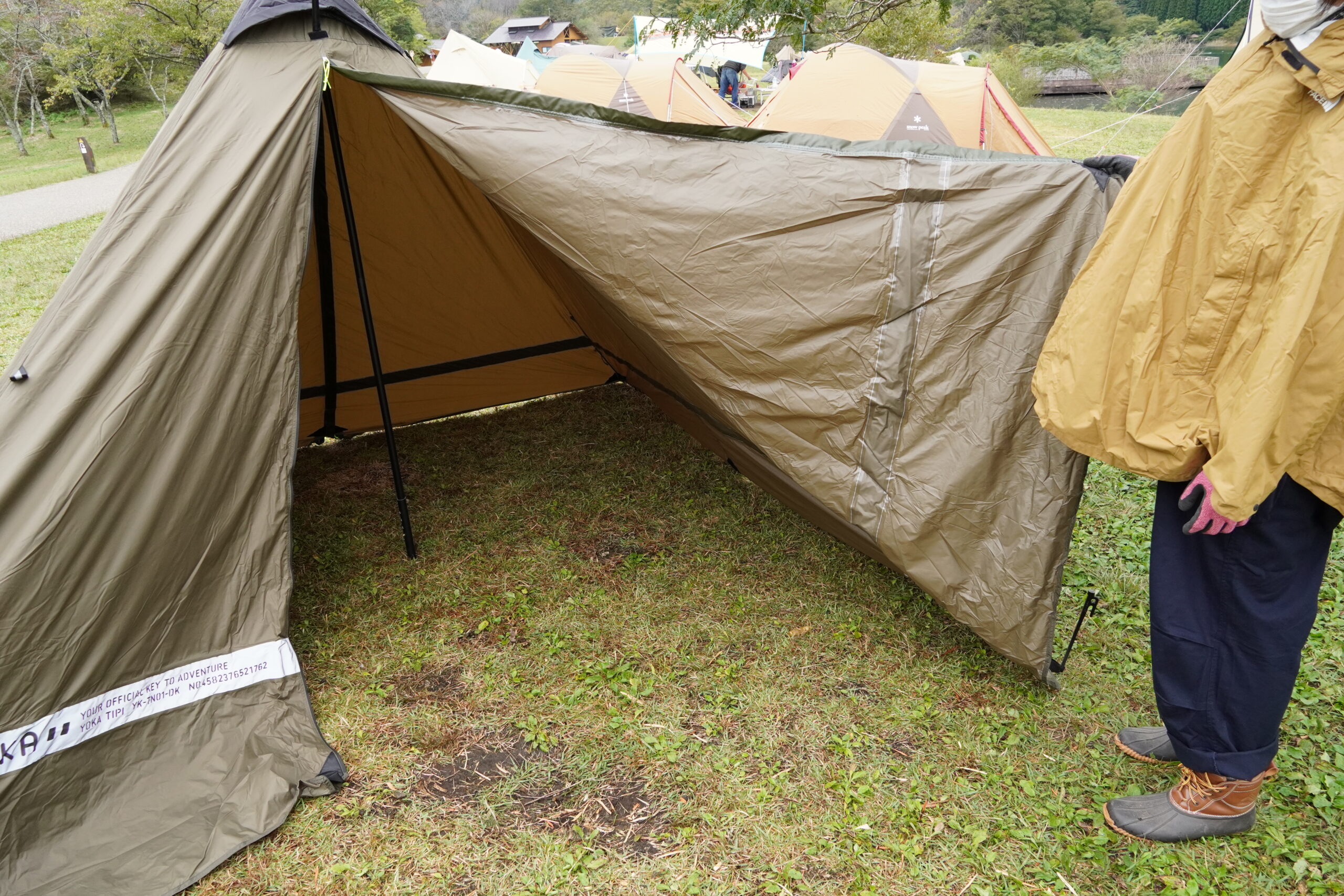 YOKA TIPI ヨカティピ YK-TN01 キャンプテント ダークカーキ YOKA(ヨカ