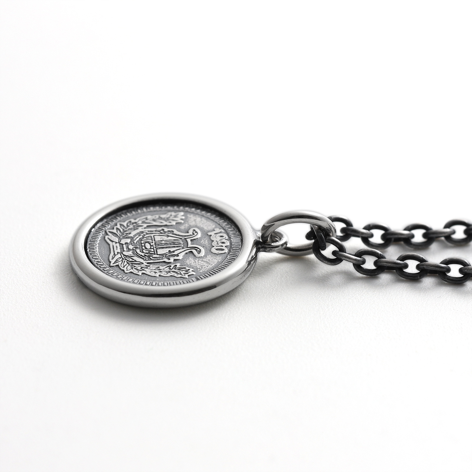 SYMPATHY OF SOUL（シンパシーオブソウル） Frame Coin Necklace - OX