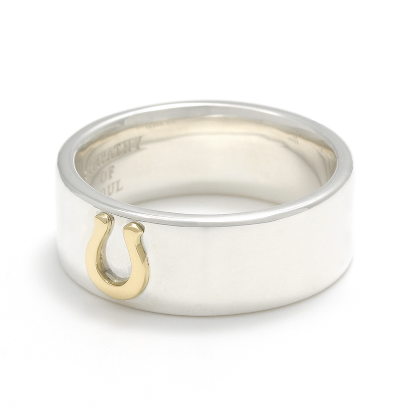 SYMPATHY OF SOUL（シンパシーオブソウル） Horseshoe Charm Ring Wide