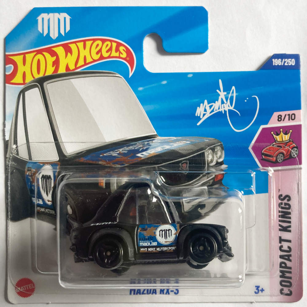Hot Wheels | Mazda RX-3 matt black MAD MIKE Tooned Serie