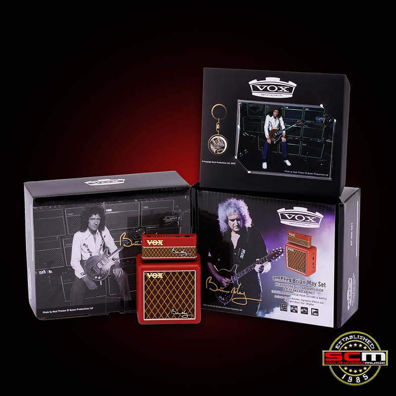 Limited Edition VOX amPlug Brian May set includes amPlug, matching