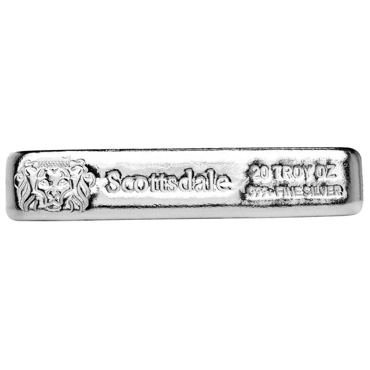 Scottsdale CL20 20 oz Silver Bar Silver Bullion