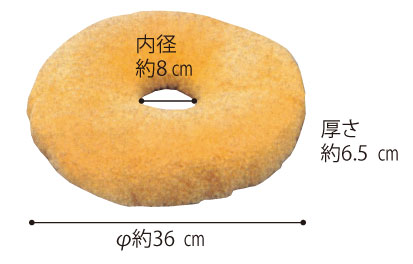 ナーシングラッグ 円座 厚型NR-10 床ずれ防止医療用羊毛クッション