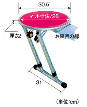 入浴補助台 まどか 回転盤付 ロータイプ | 快適空間スクリオ｜介護