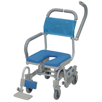 ウチエ シャワーラク四輪自在V シャワーキャリー・入浴用車椅子 | 快適