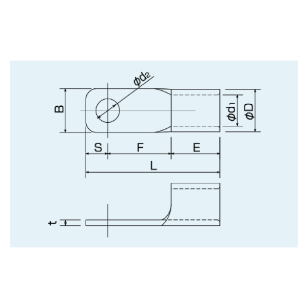 CB150-12 ブレーカー用圧着端子: 電線・ケーブル接続処理材 - 蛙屋