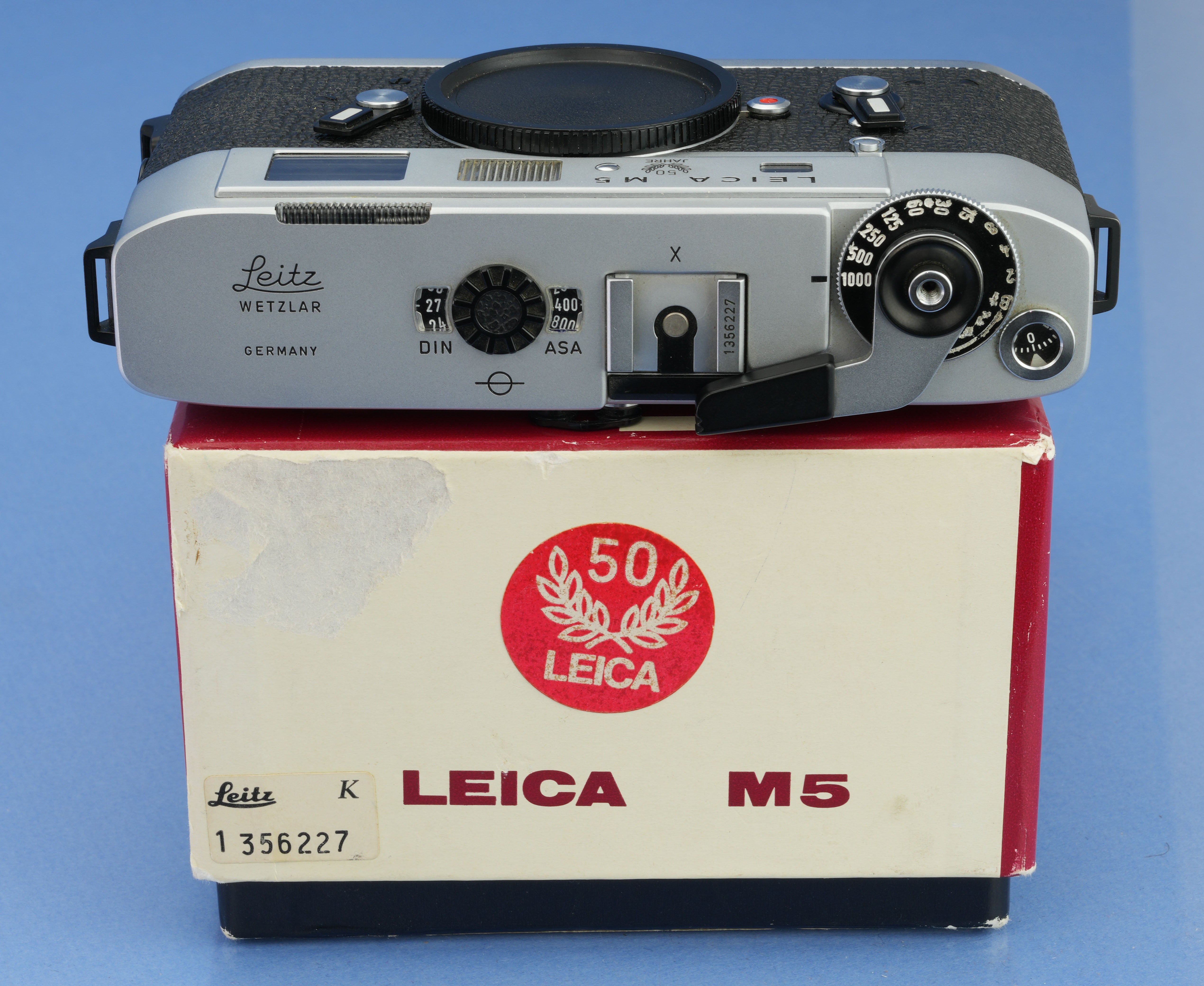 LEICA M5 3 LUG SILVER CHROME 50 JAHRE RANGEFINDER CAMERA BODY