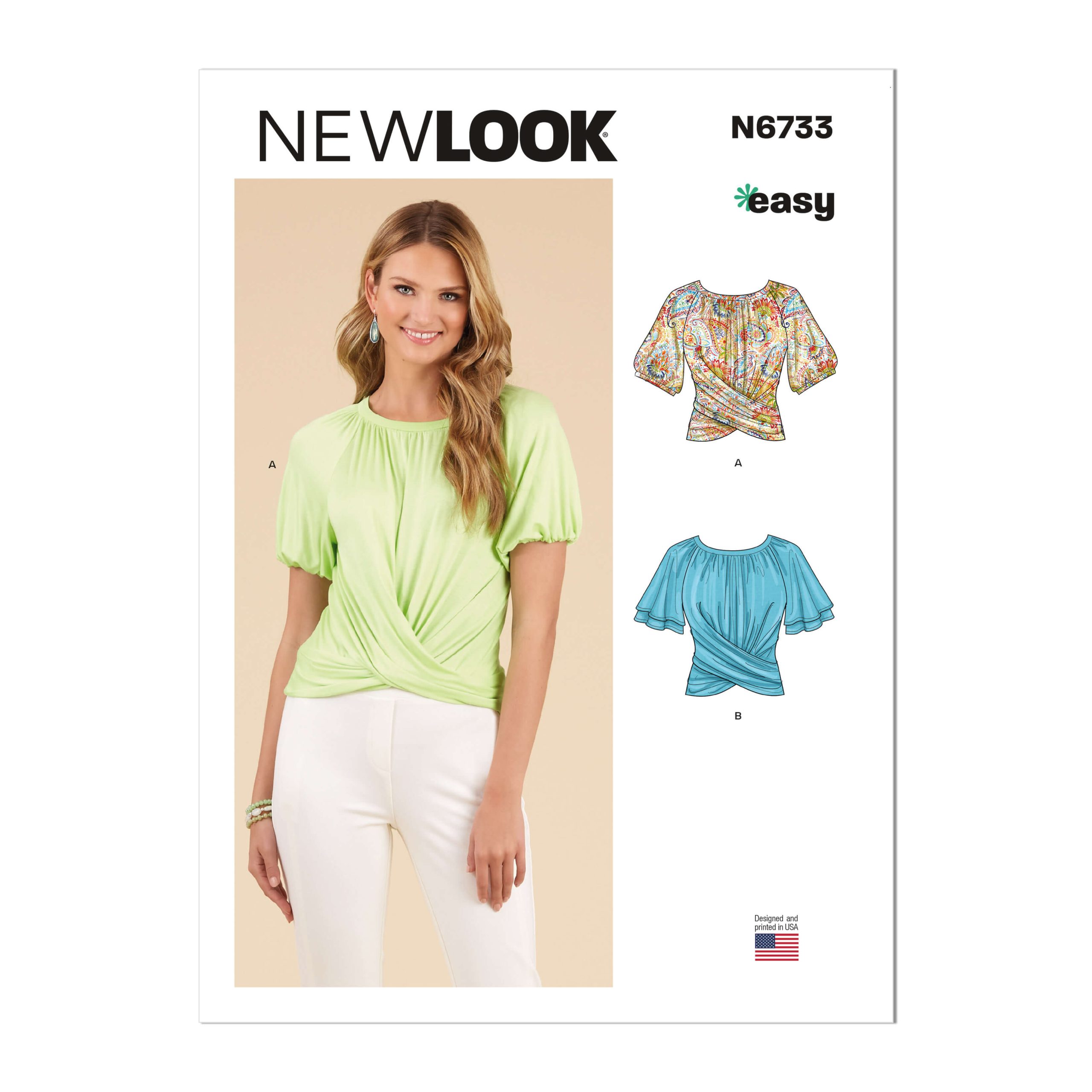 New Look Sewing Pattern N6733 Misses' Knit Tops - Sewdirect