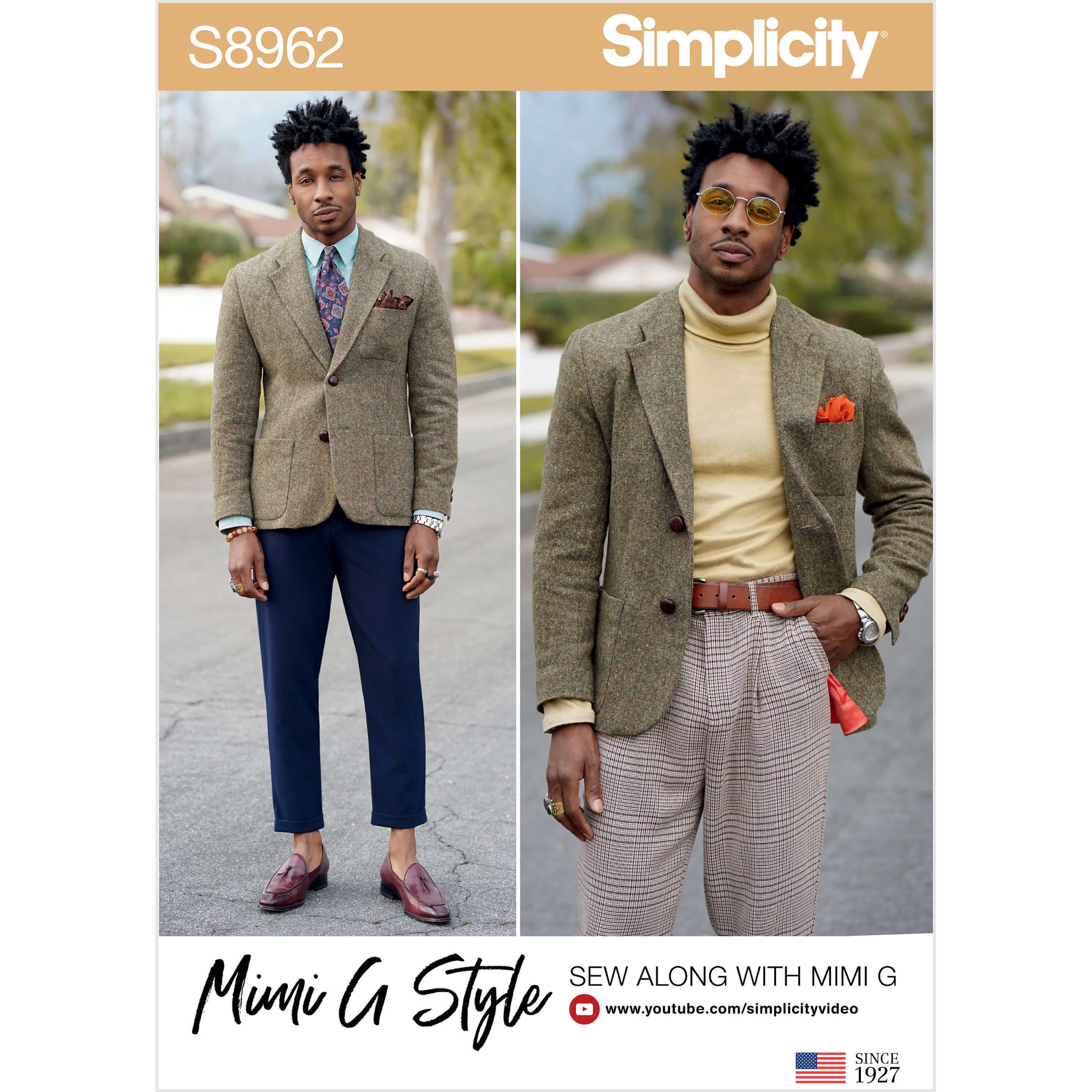 Simplicity Sewing Pattern S8962 Men's Lined Blazer - Sewdirect