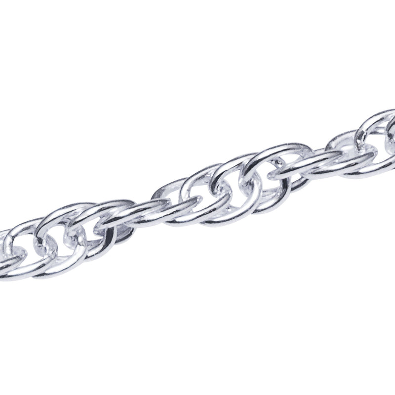 シルバー チェーン ネックレス ロープチェーン 幅 1.3mm