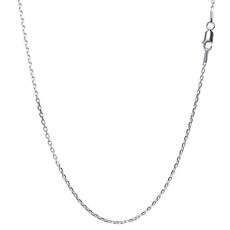 あずき 4面カット チェーン ネックレス シルバー sv 925 幅 1.6mm