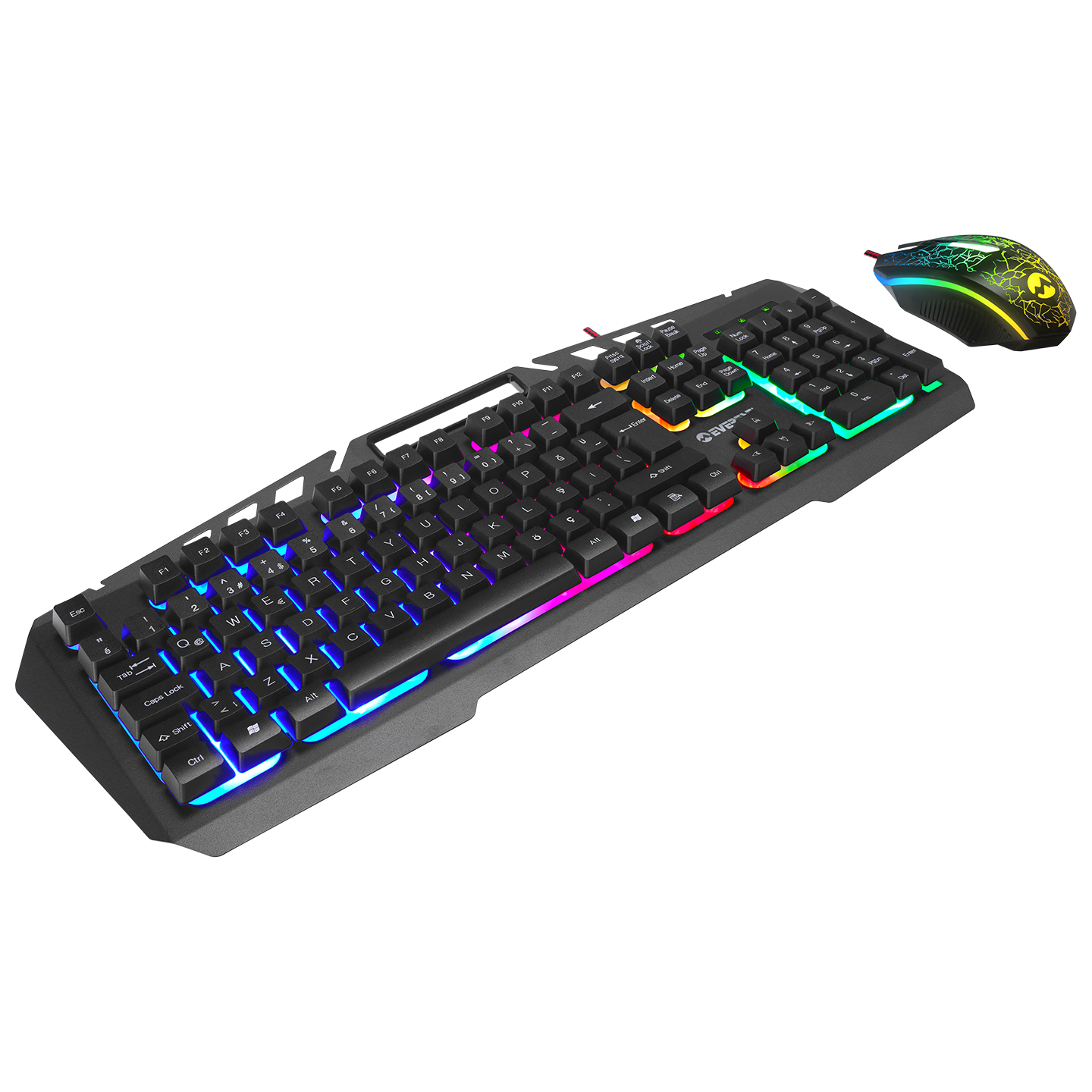 Everest KMX-99 Siyah Usb Gökkuşağı Zemin Aydınlatmalı Q Oyuncu