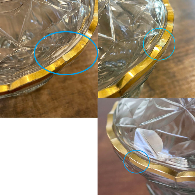 伎山（ギヤマン）切子蓋物 【cut glass pot】[k0561] – 青梵ギャラリー