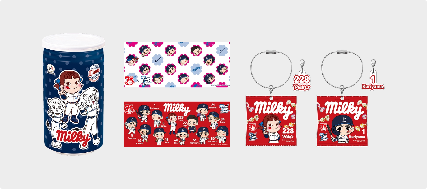 ペコちゃん75周年コラボグッズ | 埼玉西武ライオンズ