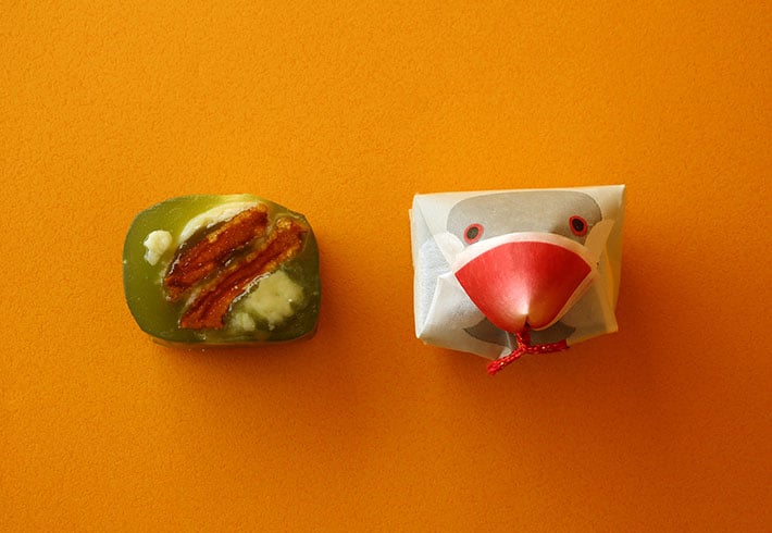 冬限定】奥能登柿と抹茶味5個入