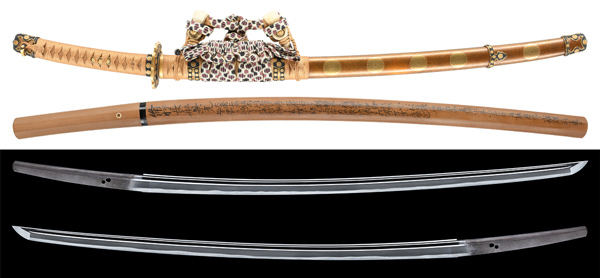 大小目貫 無銘 京金具師 宮中人物図目貫(ME-041124)｜刀・日本刀の販売