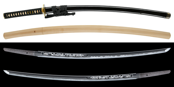 刀 無銘 末二王 附 皺革包鞘半太刀拵(KA-081425)｜刀・日本刀の販売