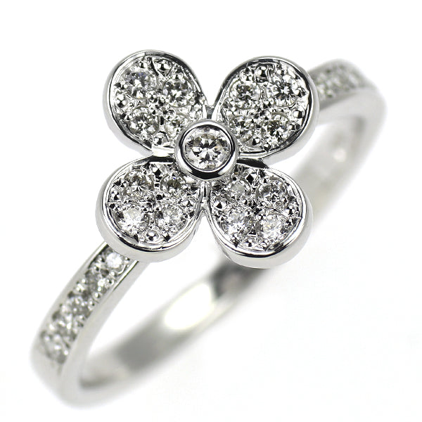 ヴァンドーム青山 K18WG ダイヤモンド リング 0.25ct フラワー