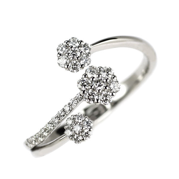 Pt900 ダイヤモンド リング 0.50ct フラワー — セルビーオンラインストア