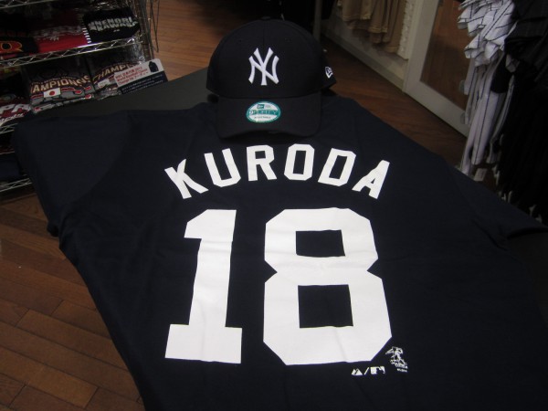 日本球界復帰！！元ニューヨーク・ヤンキース 黒田博樹投手グッズを