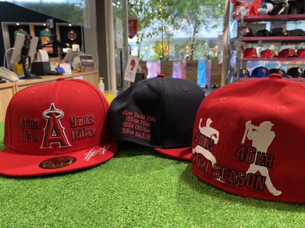 大人気商品🤩2021シーズン大谷翔平選手の成績が刺繍されたキャップ新