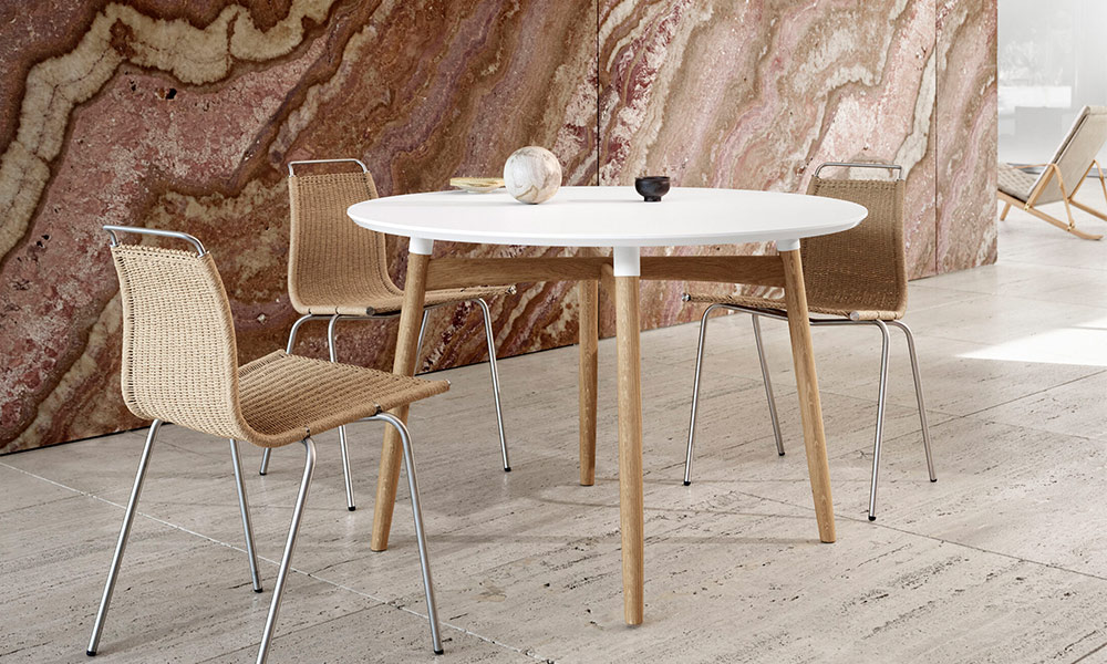 BA103 ダイニングテーブル φ110cm / オーク材 オイル仕上げCarl Hansen