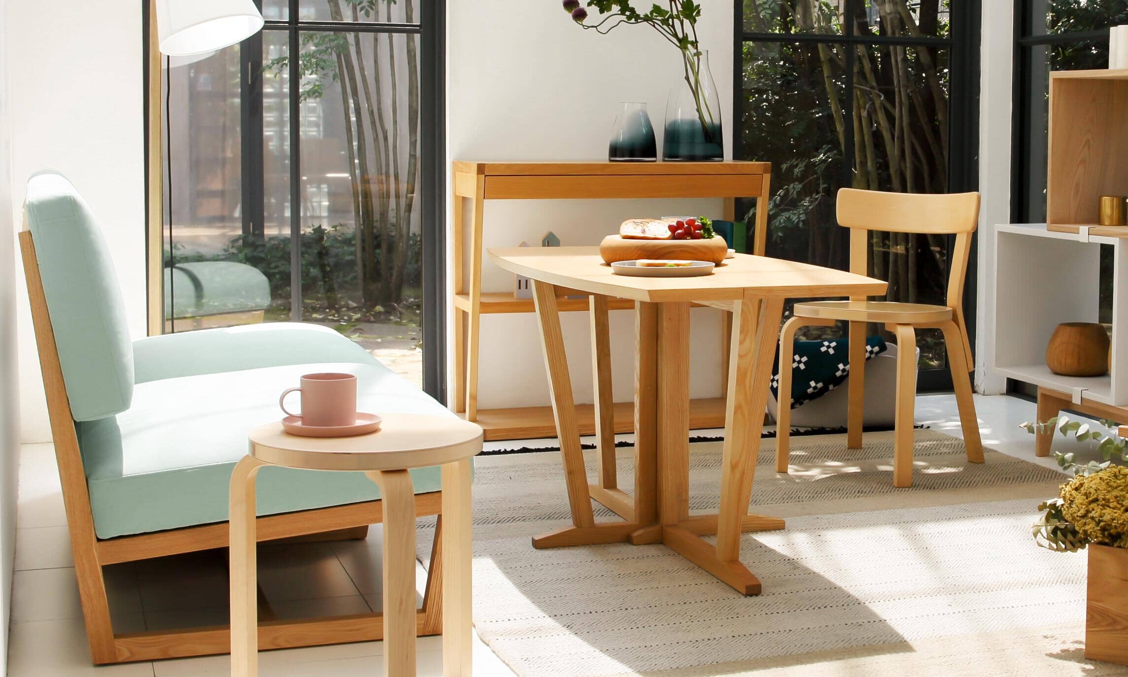 コンパクト SO-12 バタフライテーブル / ナチュラルSEMPRE（センプレ