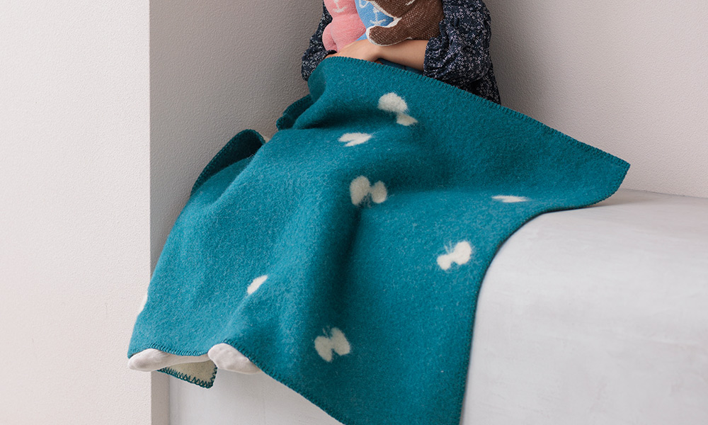 ウール ハーフブランケット 90×130cm CHOUCHO /KLIPPAN（クリッパン